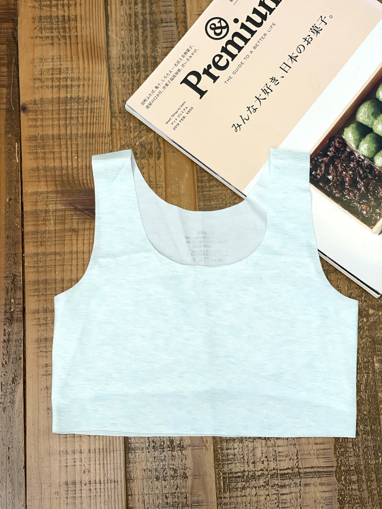 微花紋混色莫代爾棉背心