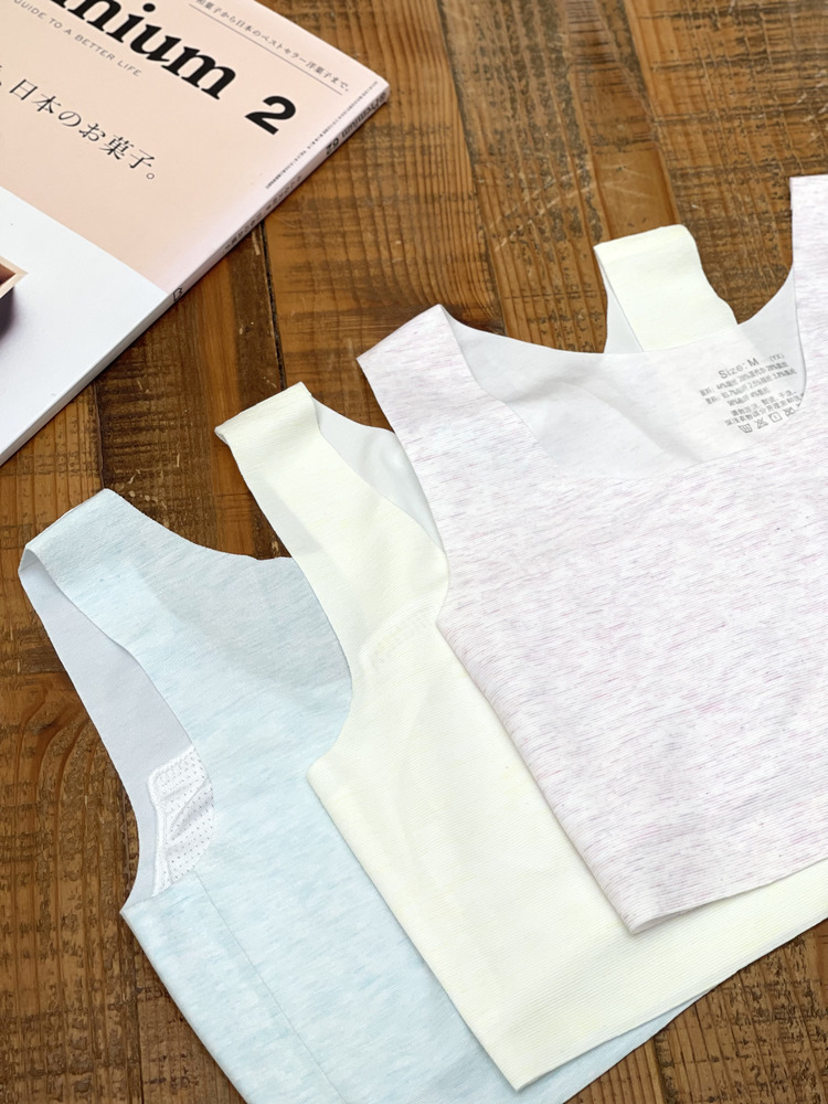 微花紋混色莫代爾棉背心