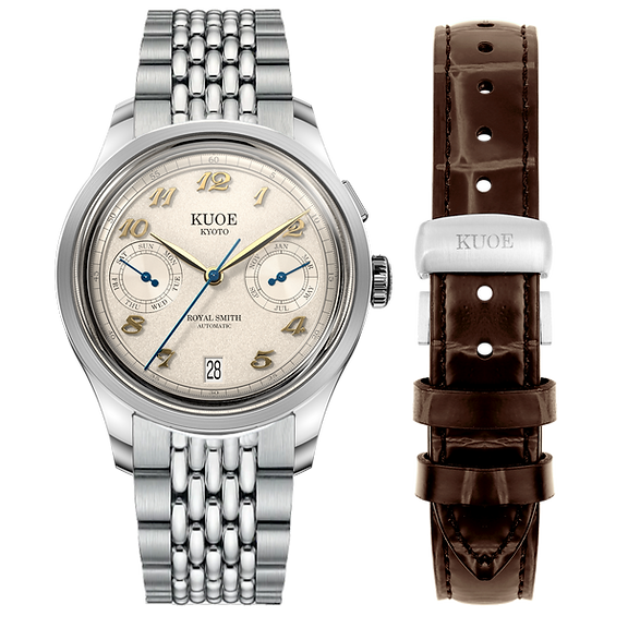 Royal Smith 90-010 - Automatic Ivory x Grainy Finish Dial (New Version)