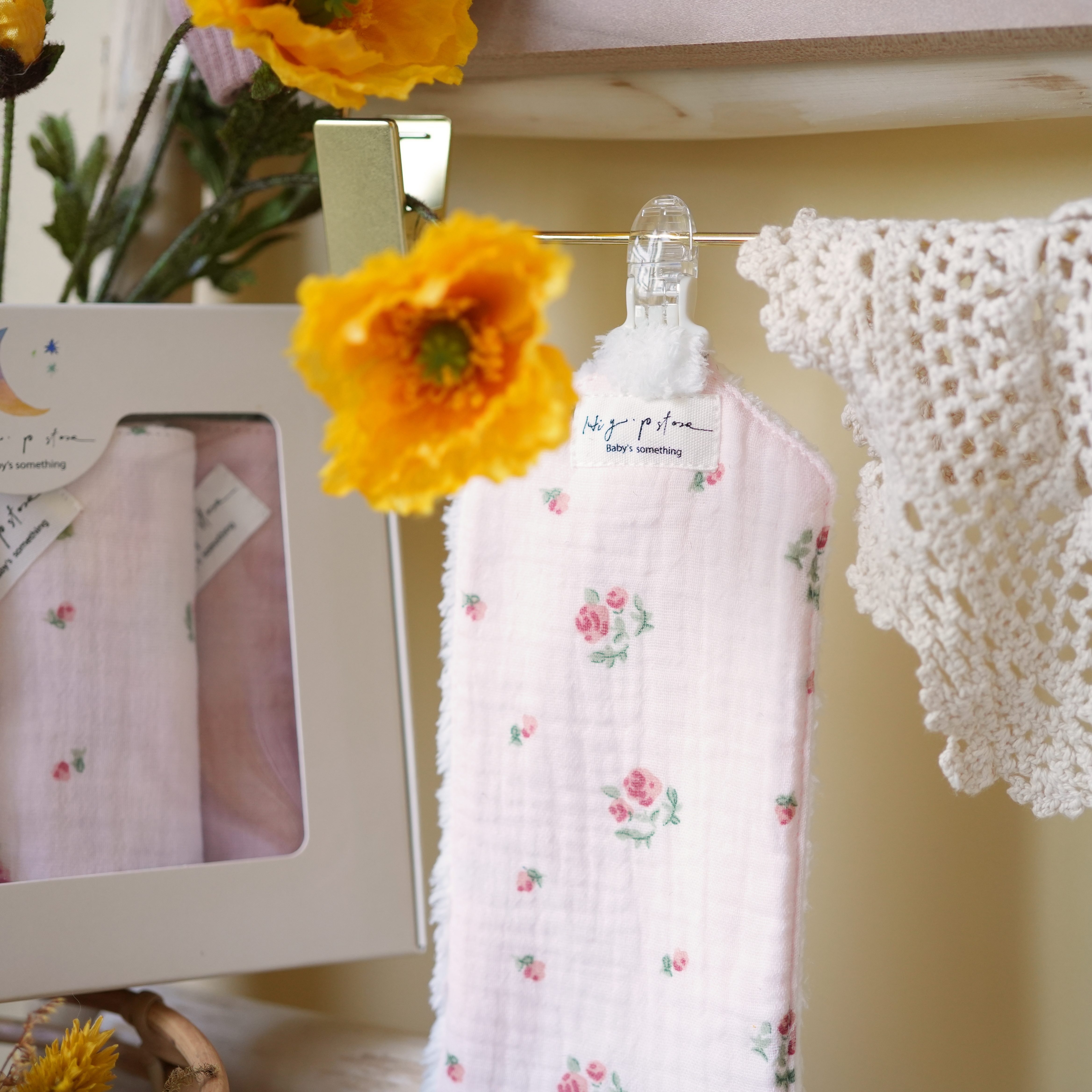 Hi Y.P store-手作手帕夾-夢幻玫瑰