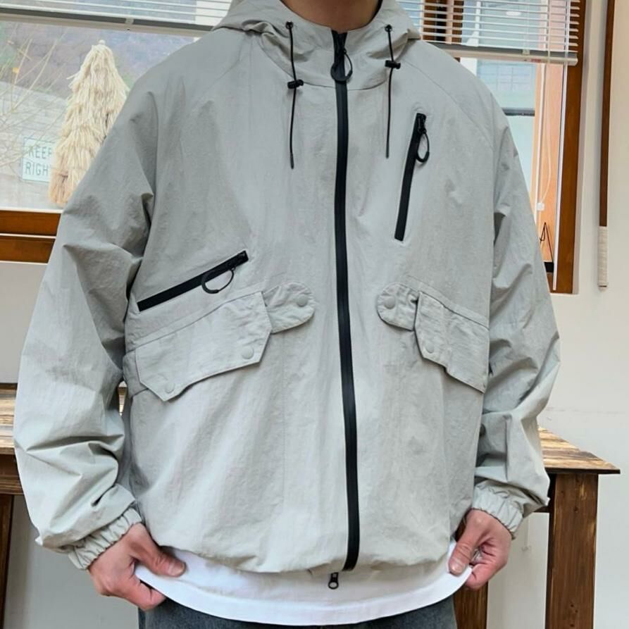 淨色連帽拉鍊外套 LOAFER-JK006