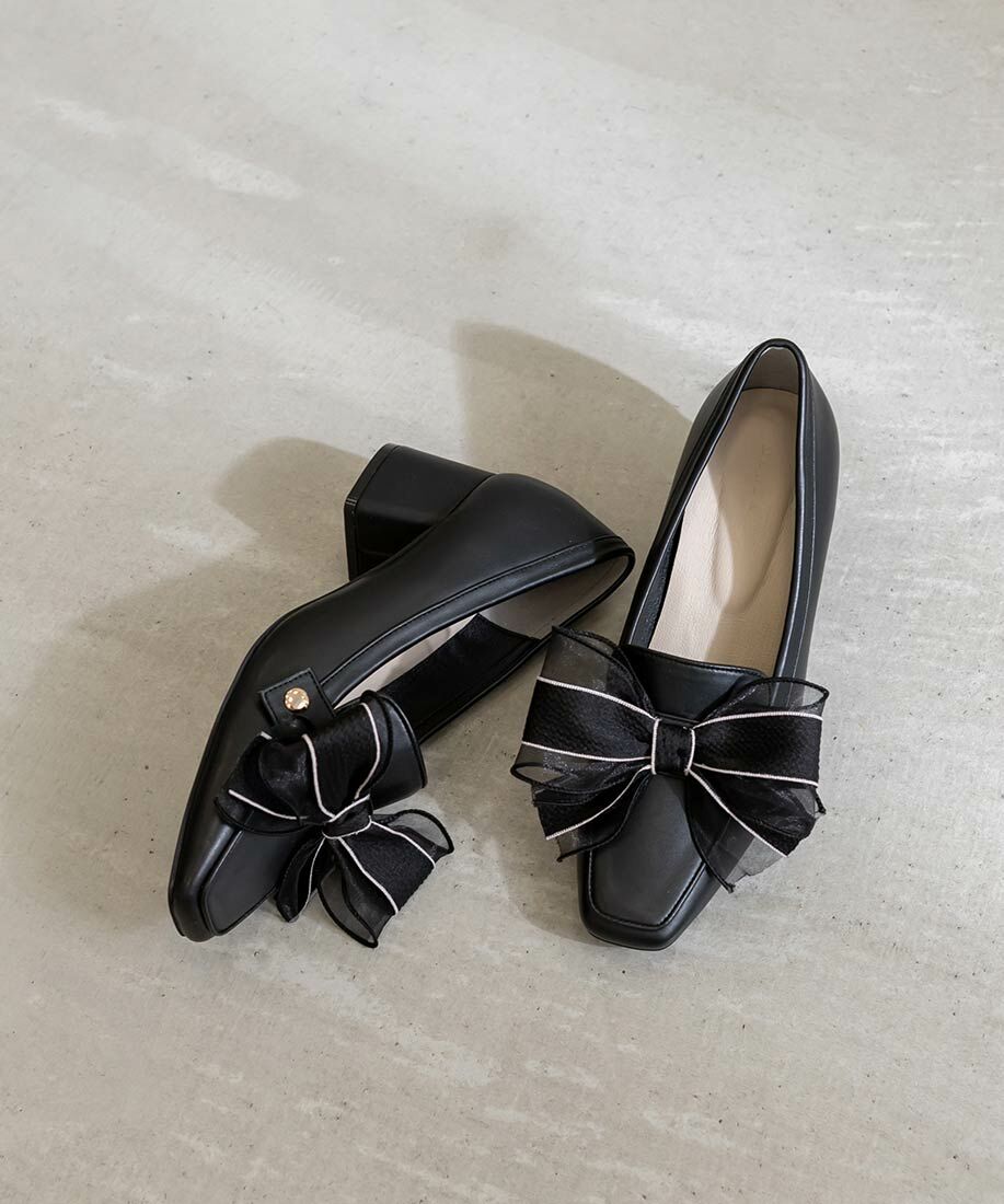 [預購] RANDA  2WAY 交織字母樂福鞋