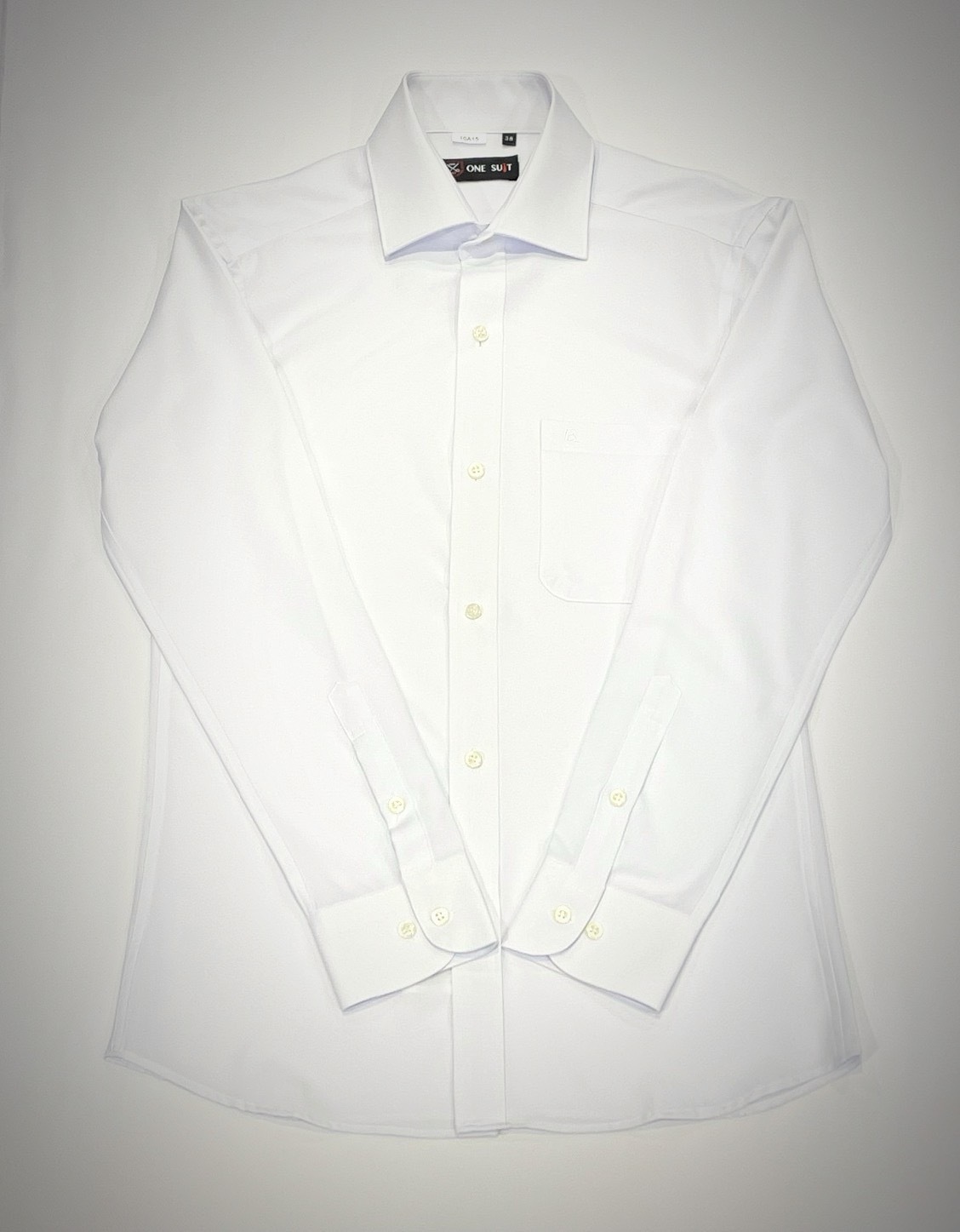 素色彈性白襯衫6