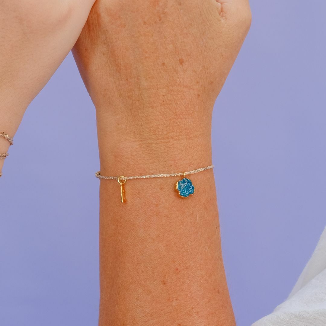 NACH 四葉草好幸運黃金繩手環