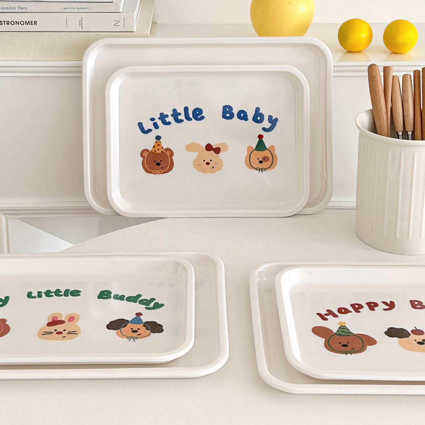 《3942》ins風創意可愛英文字托盤