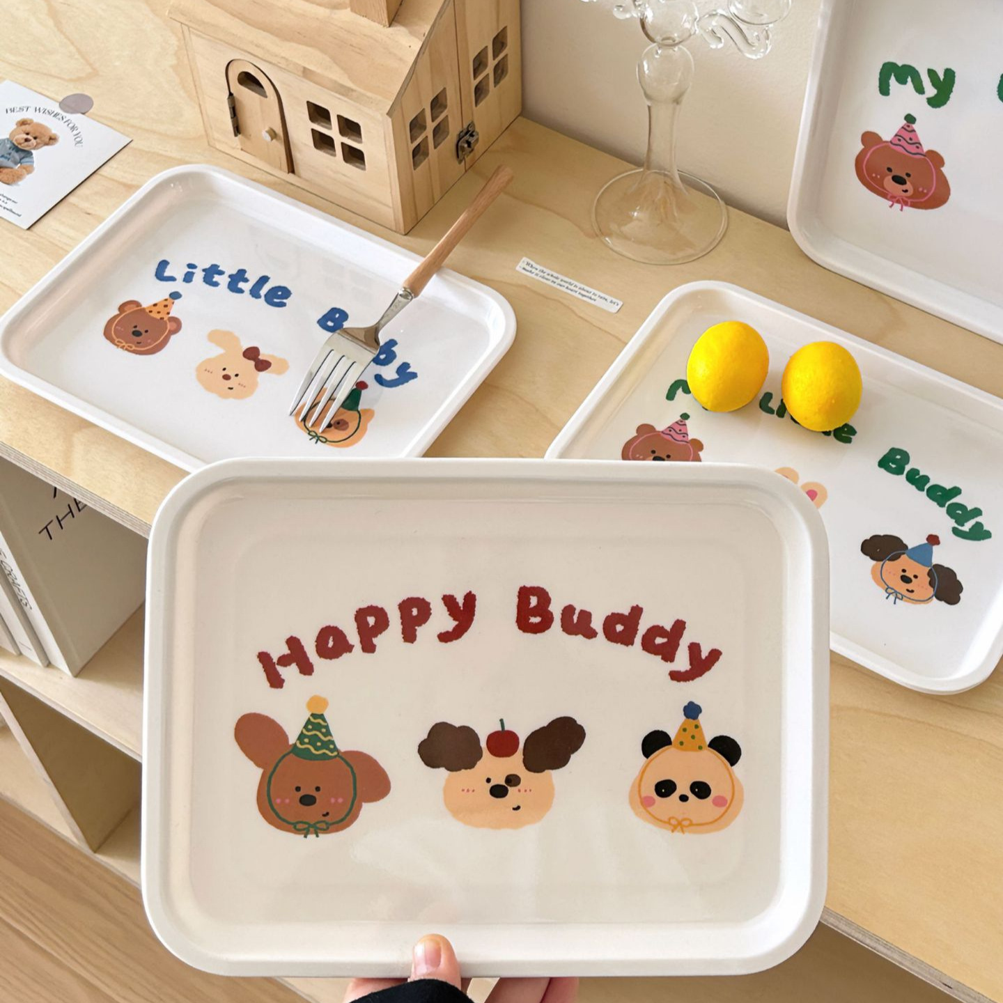 《3942》ins風創意可愛英文字托盤