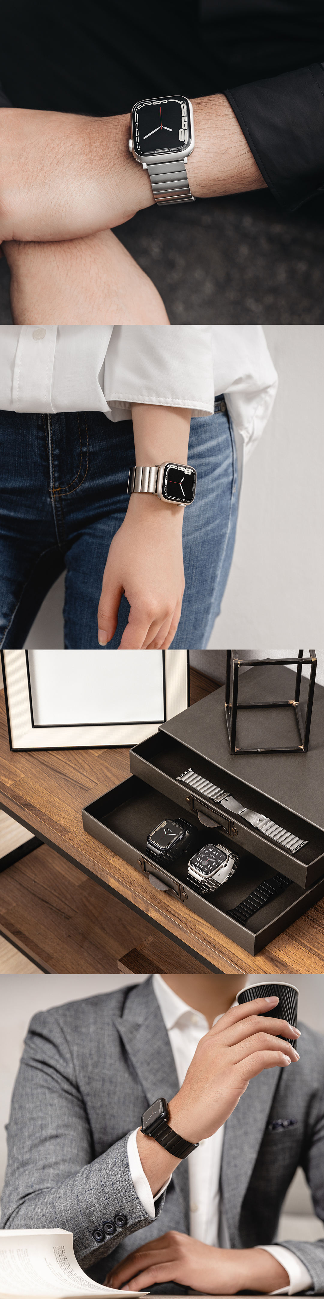 MAESTRO 不鏽鋼鏈錶帶