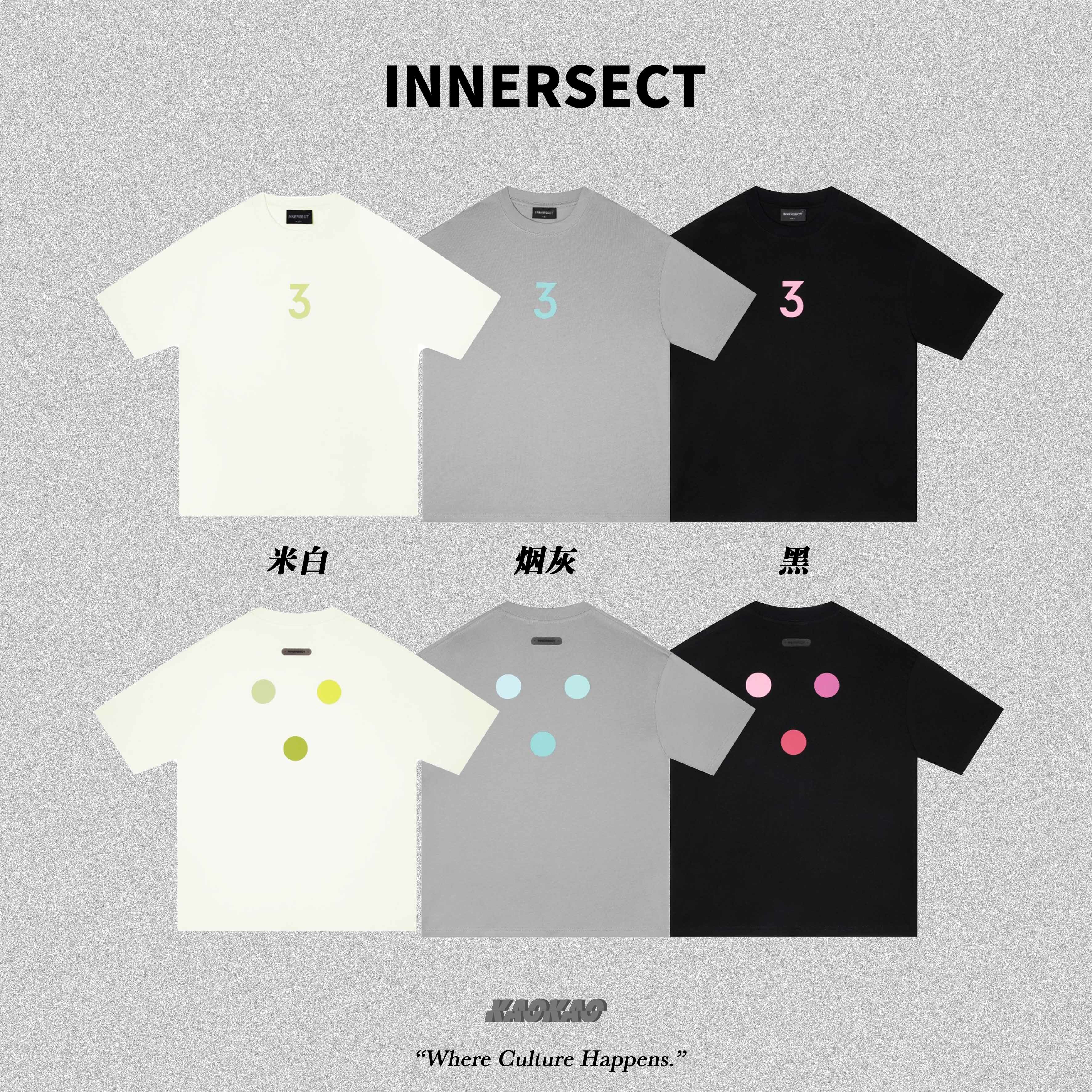 現貨 INNERSECT 三生萬物 寬鬆圓領短TEE 男女同款【INN24SSTTE022】