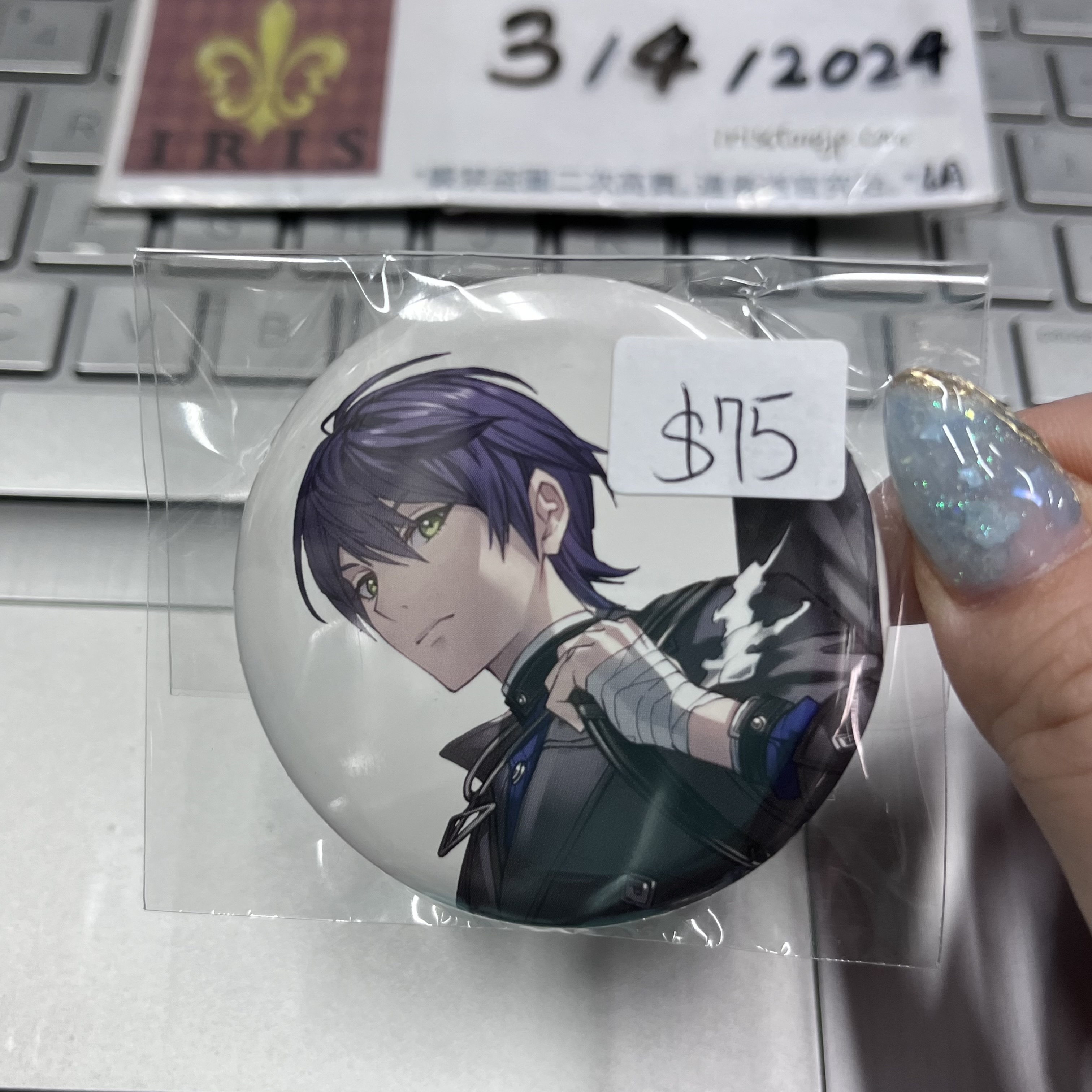 彩虹社 刀也 襟章 rm