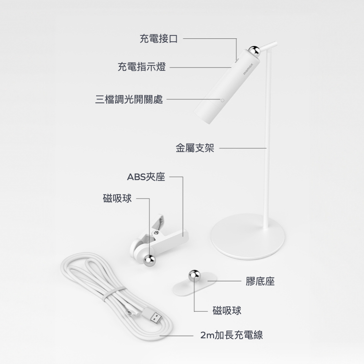 SnapLux 可攜式無線磁吸床頭燈
