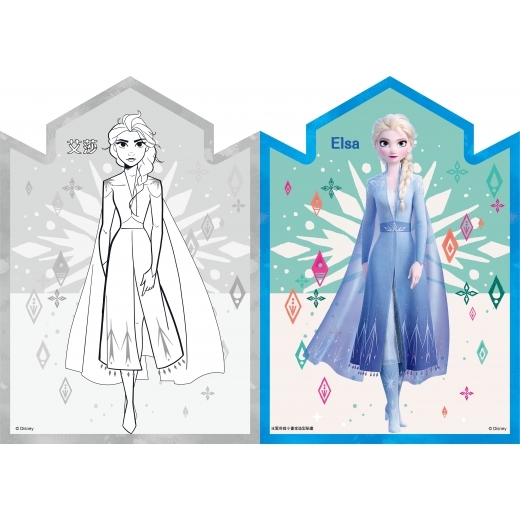 《 Disney 迪士尼 》 冰雪奇緣 小畫家造型貼畫