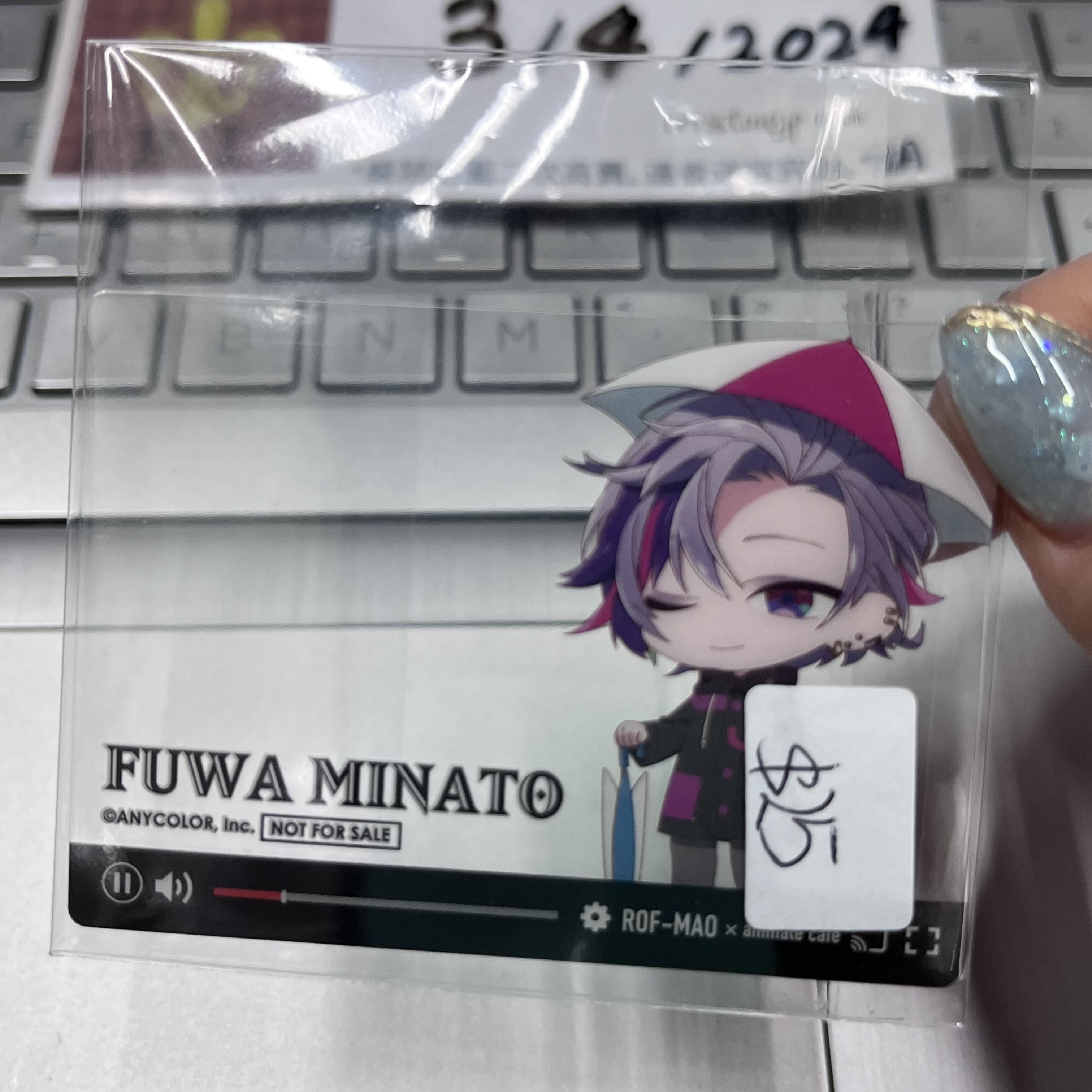 彩虹社 不破 小膠卡 jp