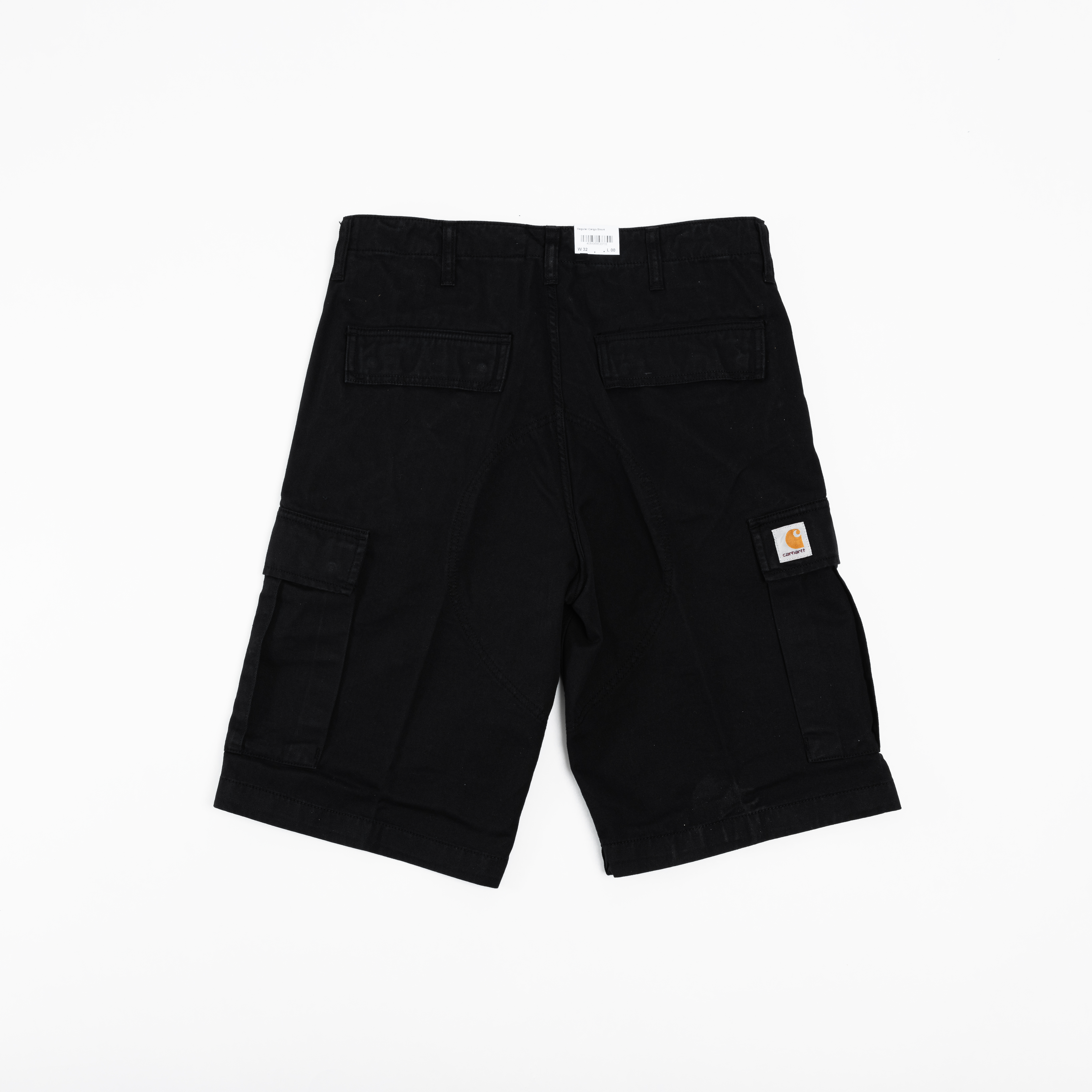 -(E17c03)-CARHARTT REGULAR CARGO SHORT 工裝短褲 藍色/黑色-I031517