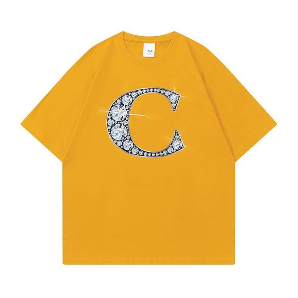 CAKE / Diamond T-Shirt - Yellow、Red、Blue