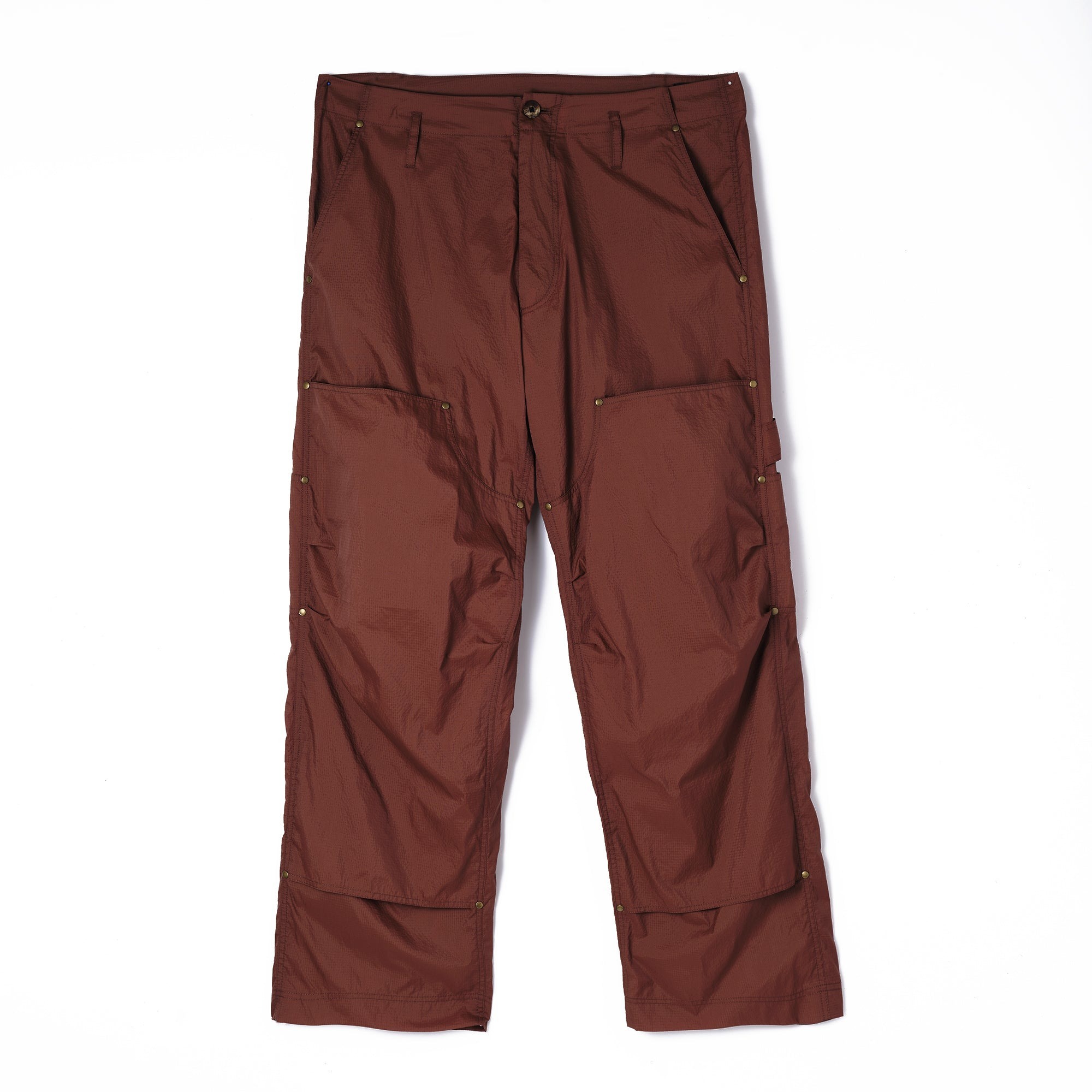 Plateau - rivet painter pants 棕色