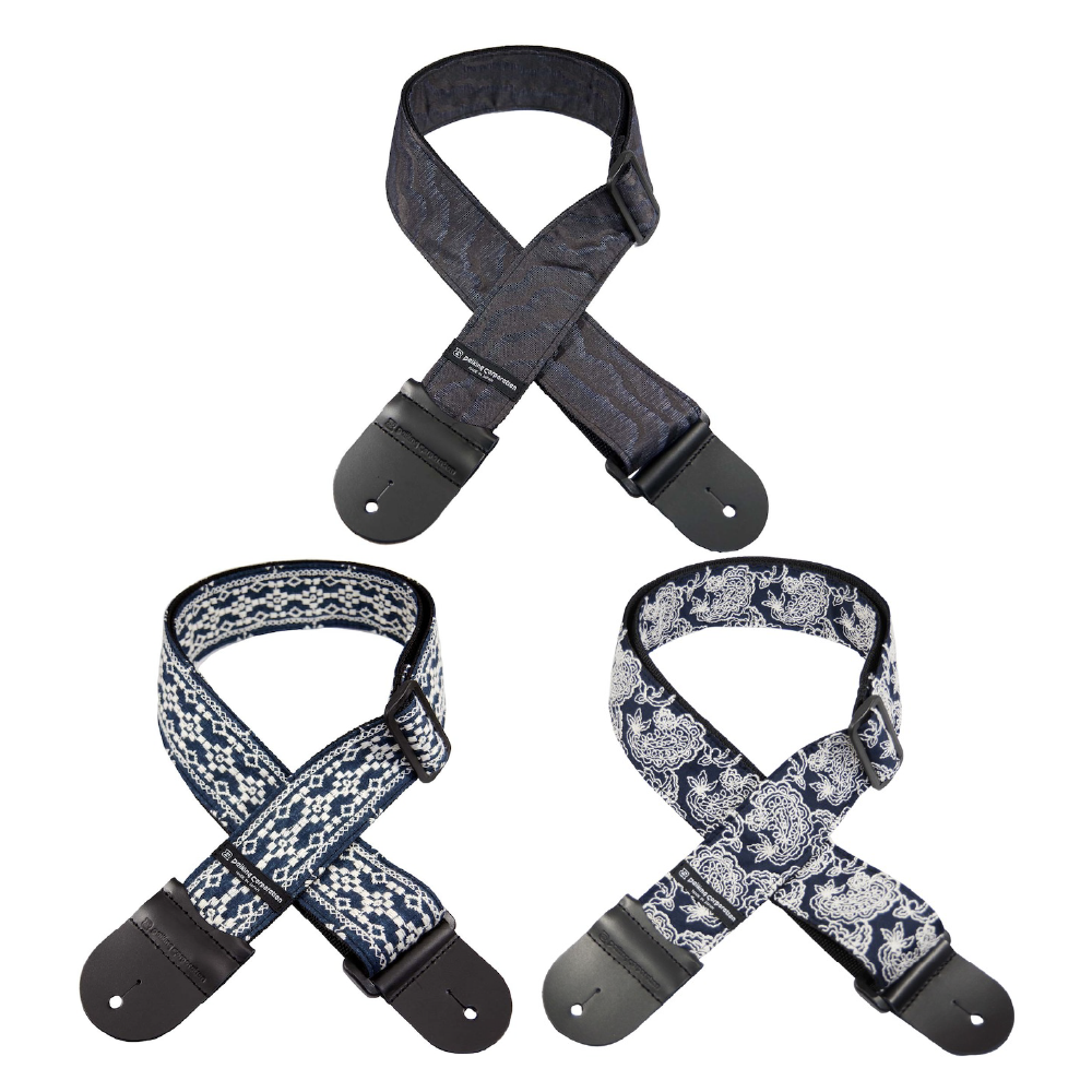 Daiking Daiking / Select 日本製造 平織布 吉他貝斯背帶(Denim-Star, Flower, Lace Bias...共5色) 第 3 張圖片｜三峽吉他 / Bass