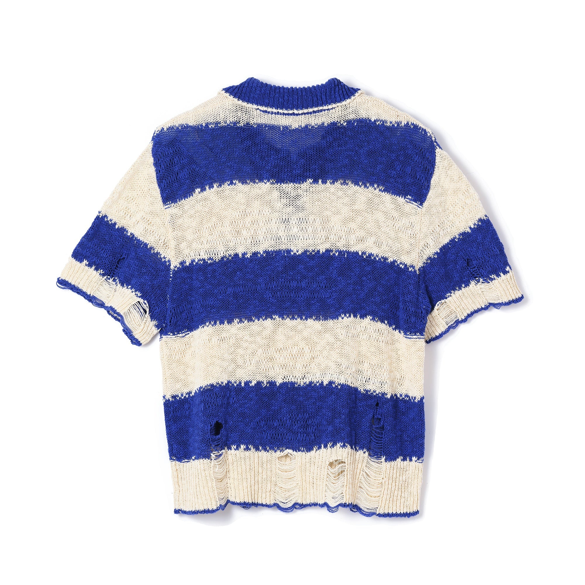 Plateau - s/s knit polo 藍色