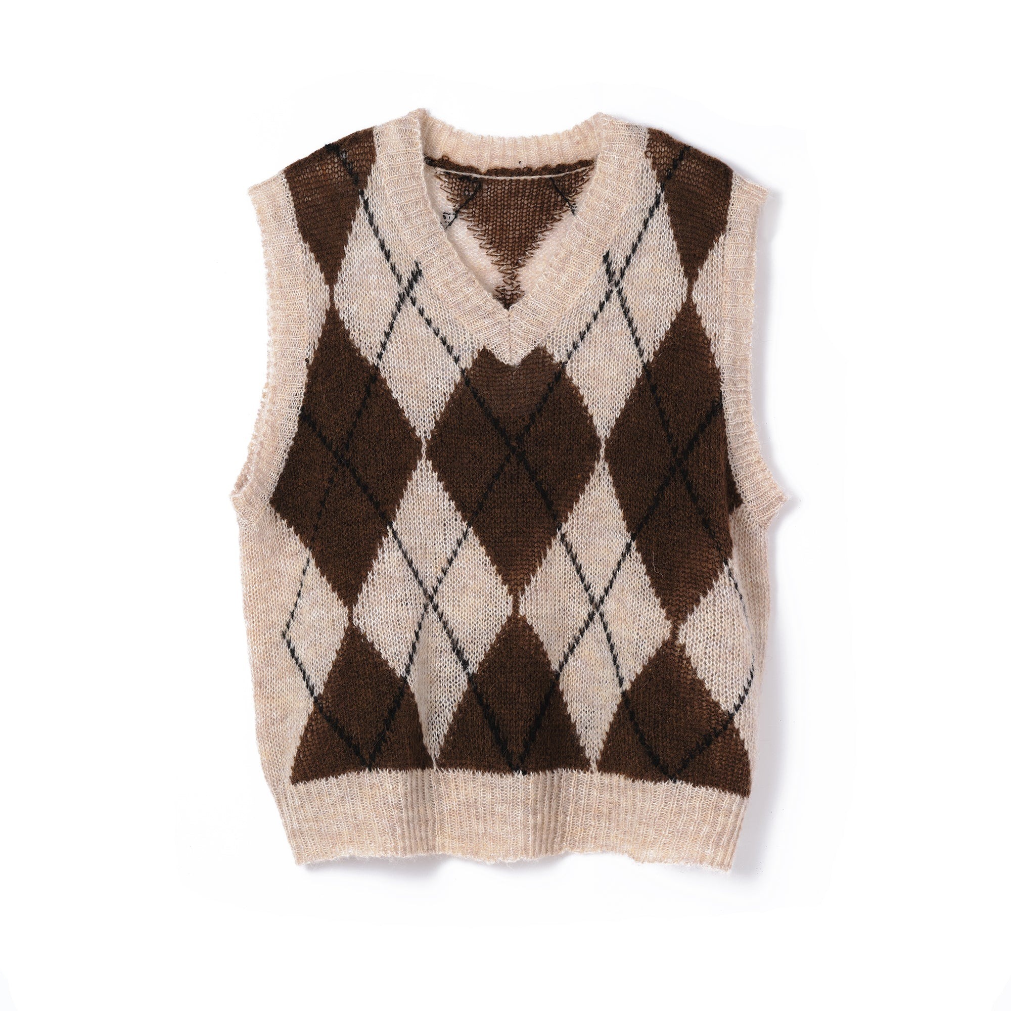 Plateau - mohair x vest 咖啡色