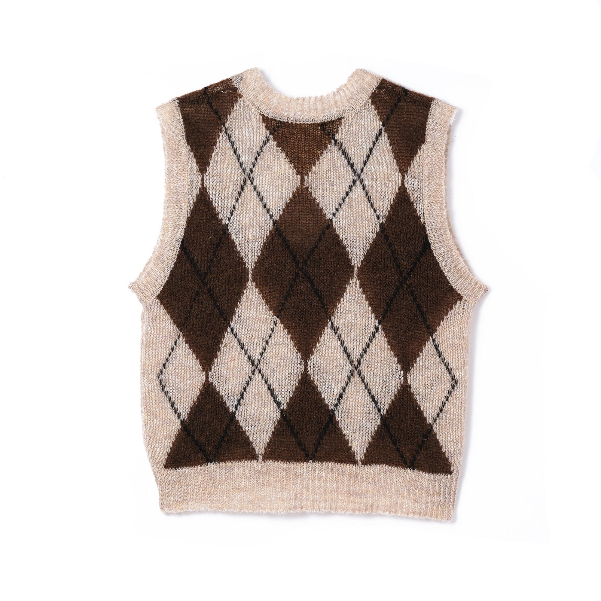 Plateau - mohair x vest 咖啡色