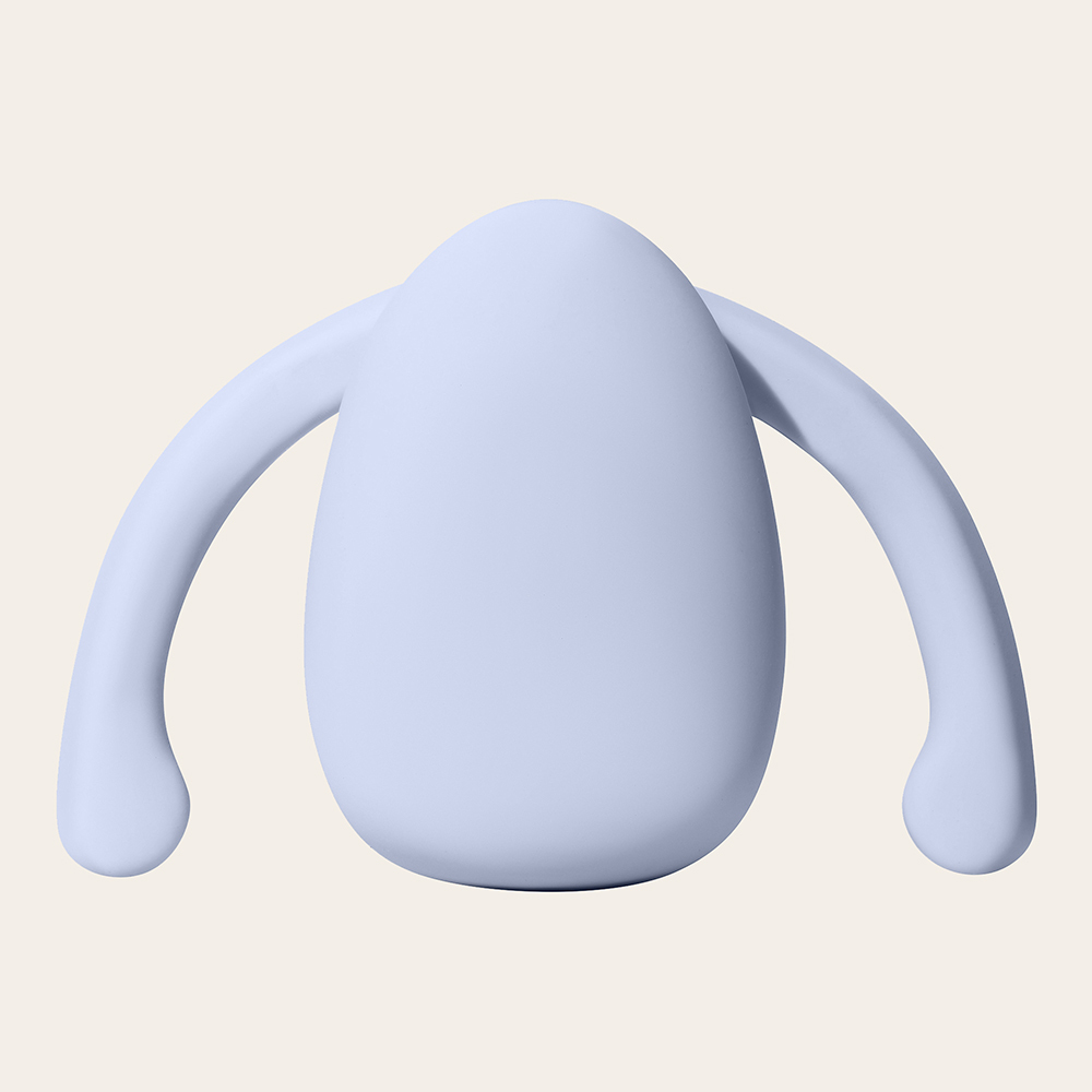 美國 Dame Eva 夾陰唇雙人共震器 冰心藍色