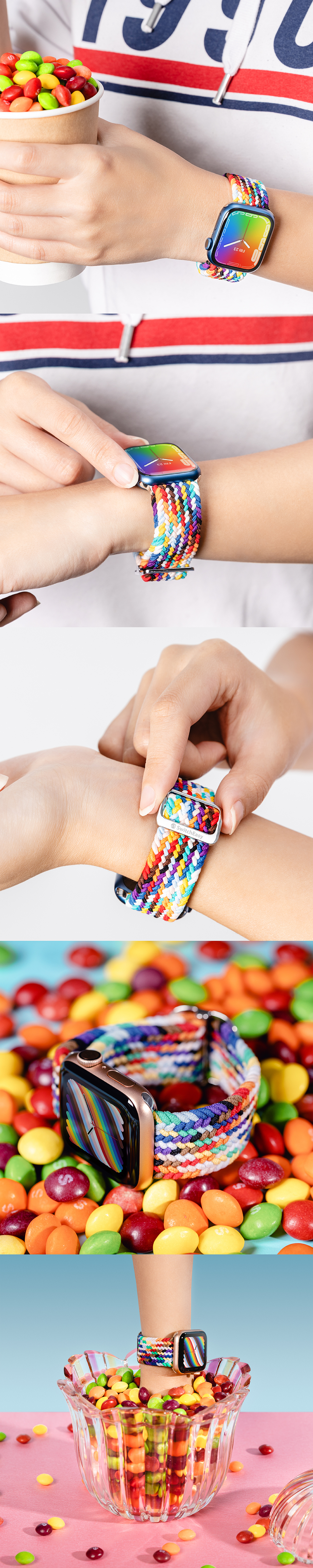 Candy 編織尼龍錶帶