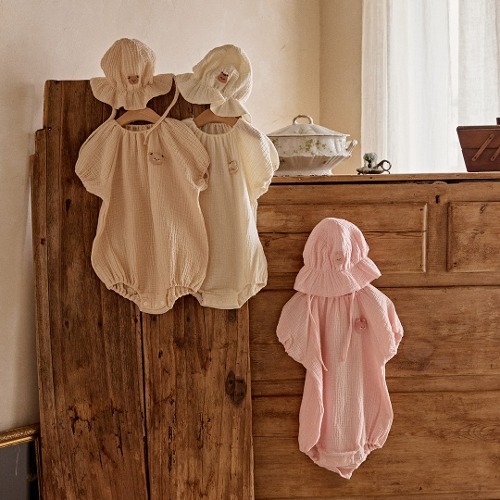 24S/S🌸BABYDOLL系列-泡泡棉紗包屁衣