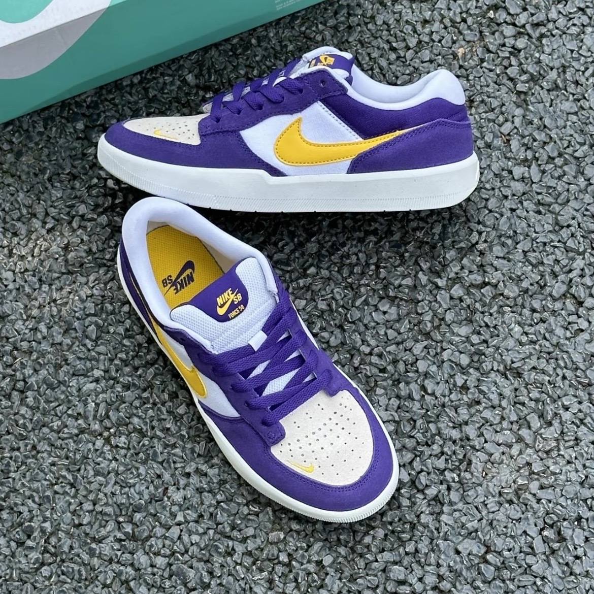 Nike SB Force 58 湖人紫 黃紫白 DV5477-500