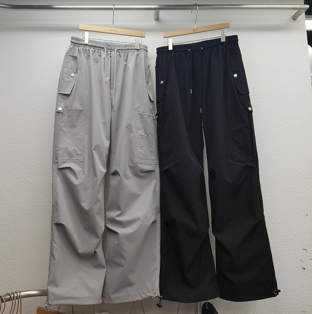 淨色可束腳鬆身褲 GAME-013P