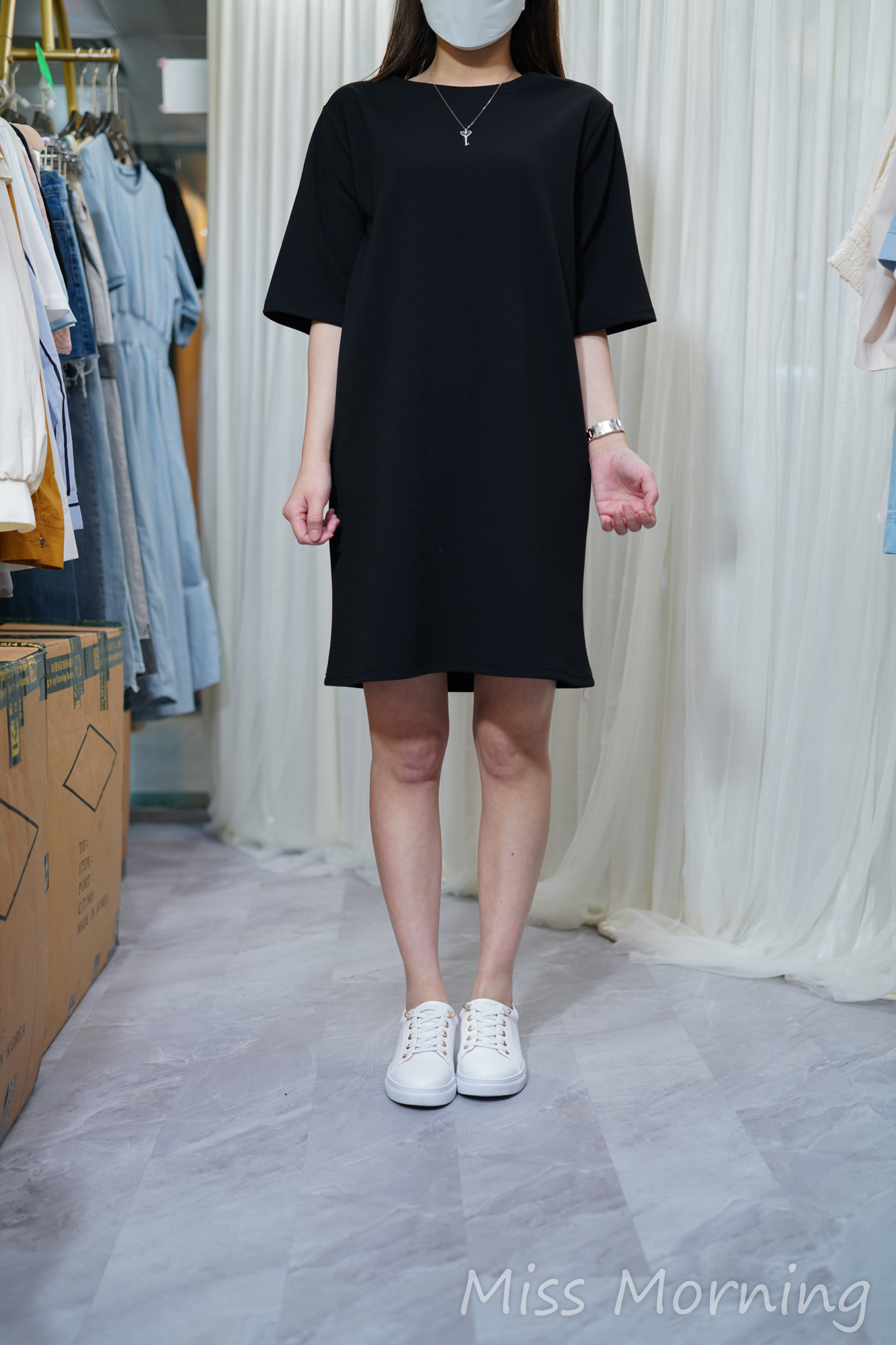 淨色大Tee款連身裙(13821)