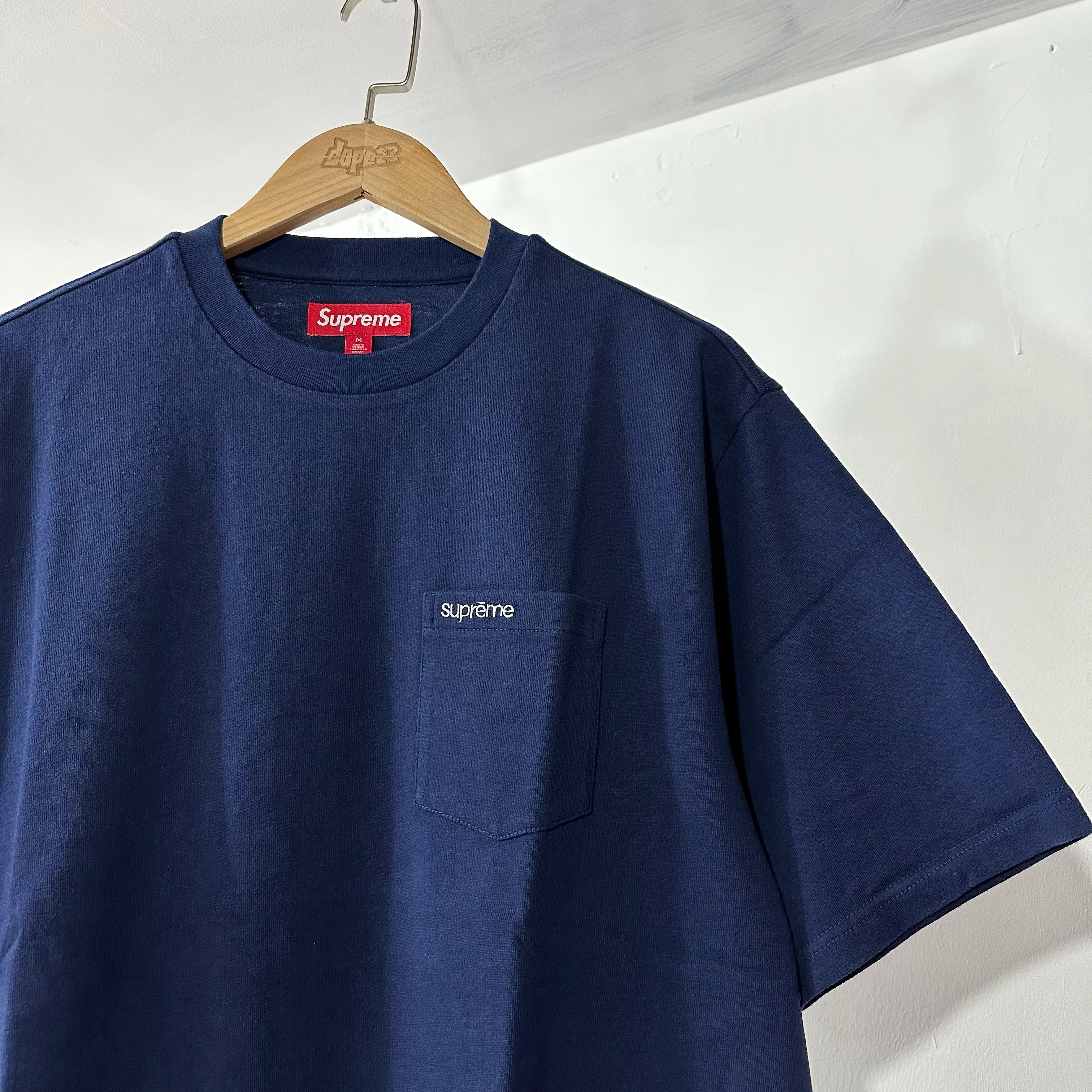 Supreme  S/S Pocket Tee Navy