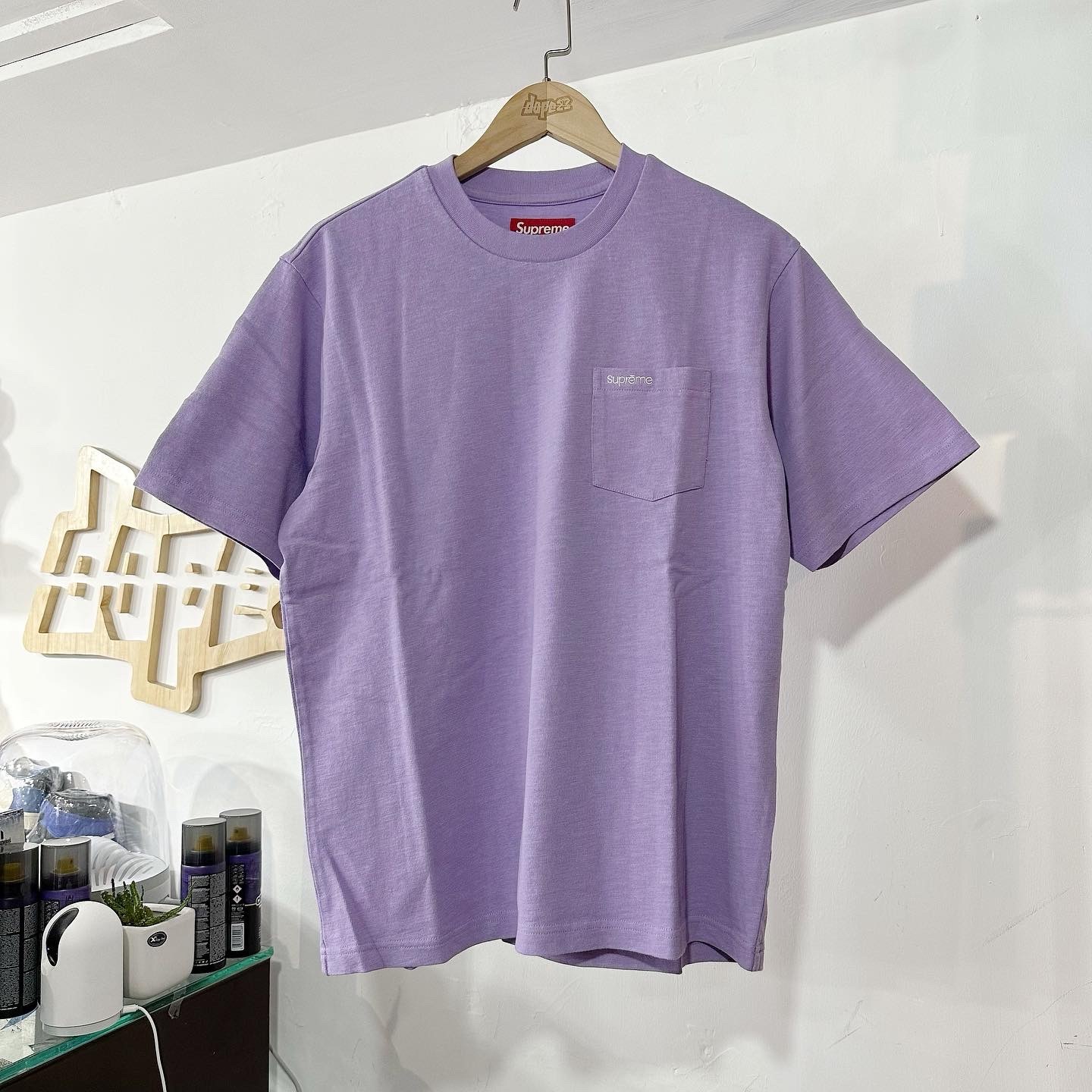 Supreme   S/S Pocket Tee Violet