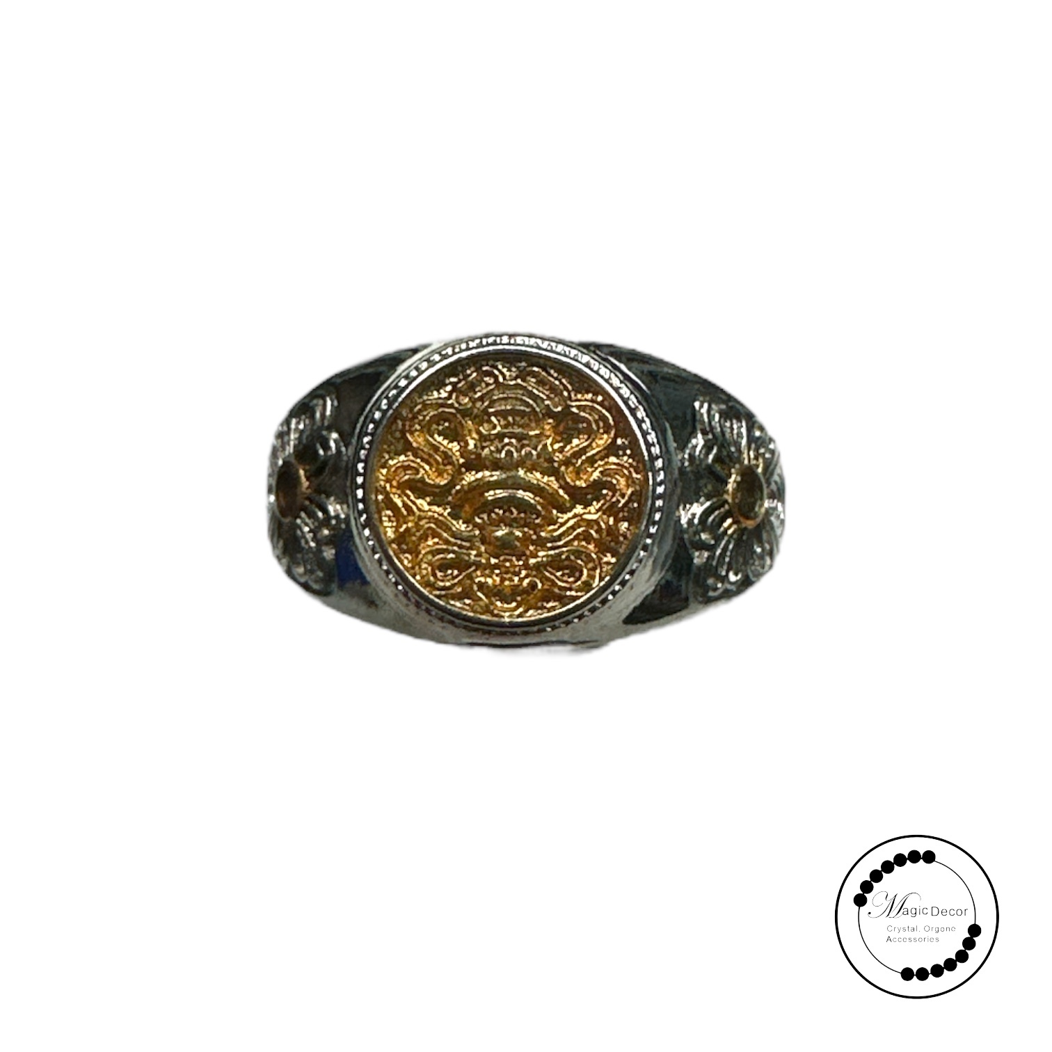 251110 - D45 雍宮八吉祥金色戒指（富貴榮華）（送布袋）