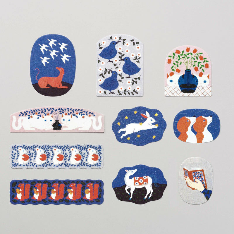 夜空神話 30枚貼紙包 KITF002｜日本 KITTA