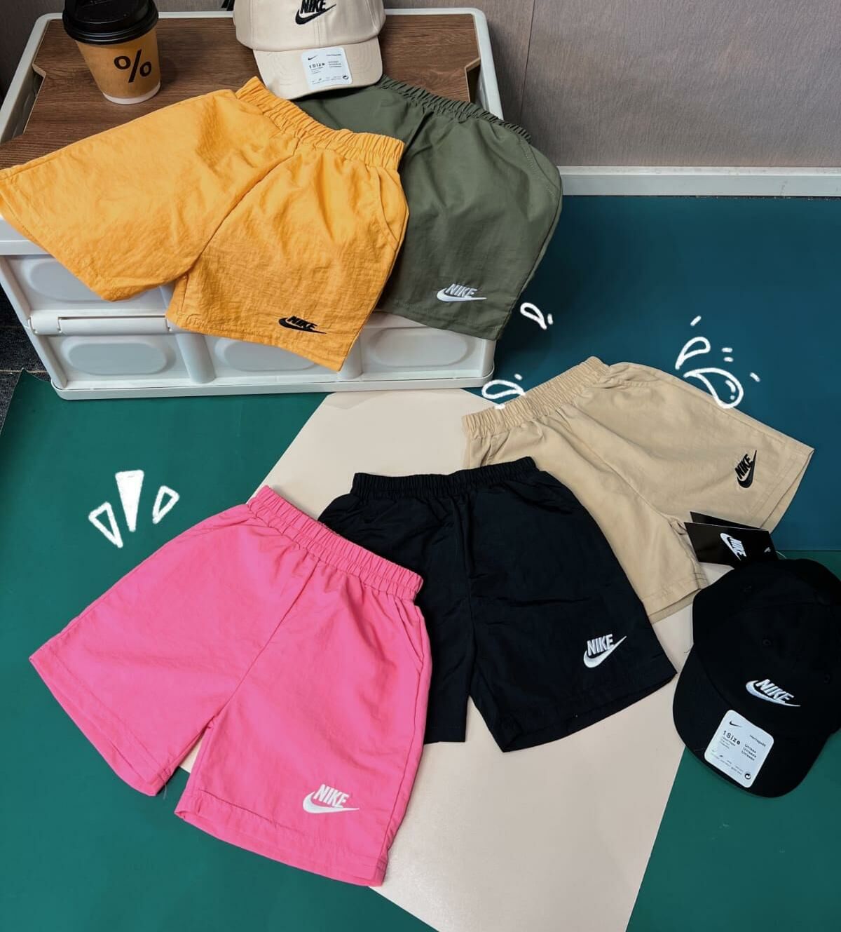 廠單 nike白色t+速乾短褲