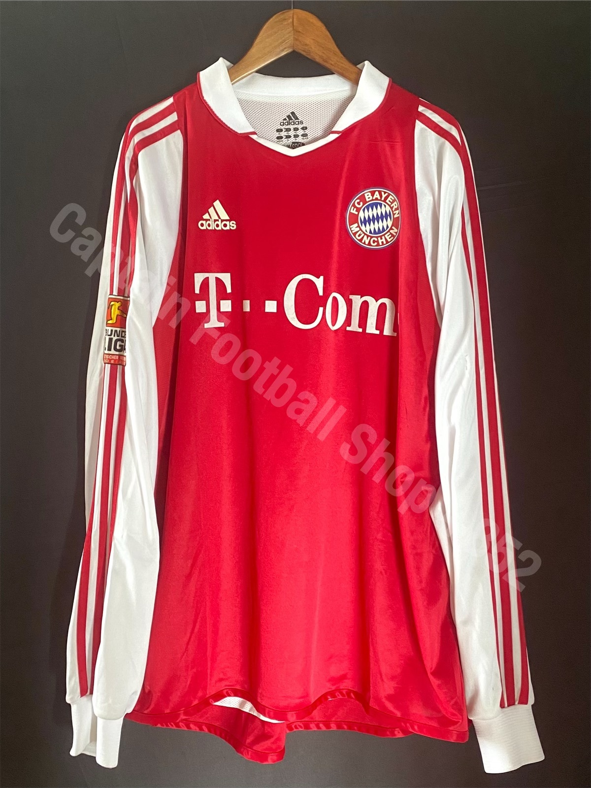 (Match Issue) Bayern Munich 2003-2004 Adidas Home Match Worn Issue Shirt #13 BALLACK