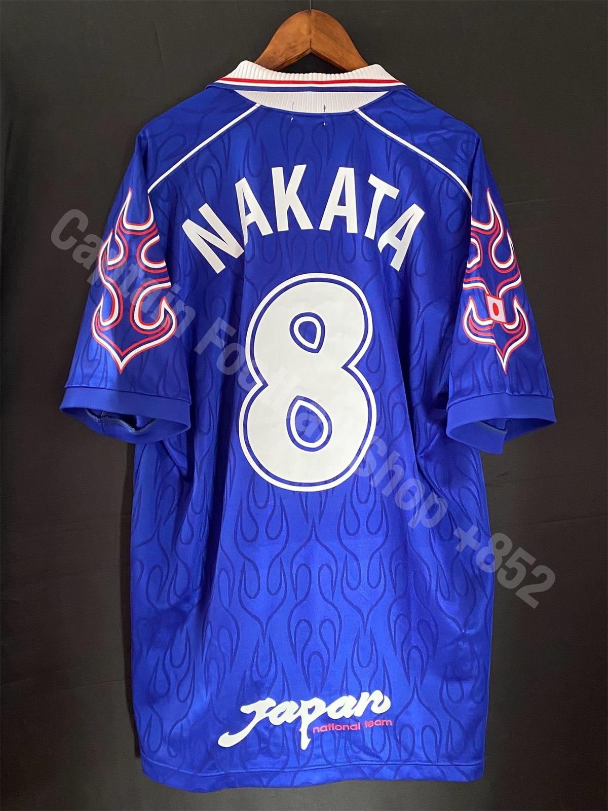 JAPAN1998 WORLD CUP 日本代表 サッカーシャツ NAKATA Japan 1998 FIFA World Cup Asics Home Shirt #8 NAKATA