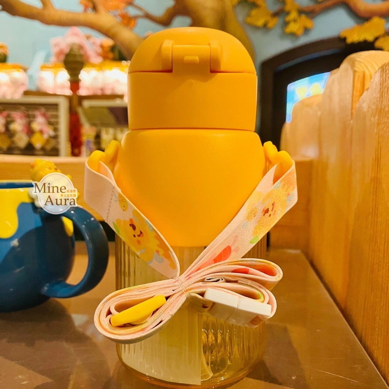 春日系列 小熊維尼 Winnie the Pooh 造型 水壺 -香港迪士尼樂園