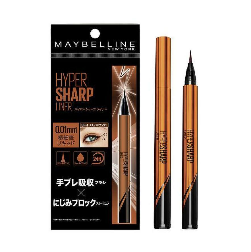 Maybelline New York - 極細持妝防水眼線液 #BR-1 自然棕 0.5g