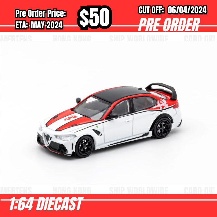RS-$50   * DCT* 1:64 Alfa Romeo Giulia GTAm White [OD04/04]