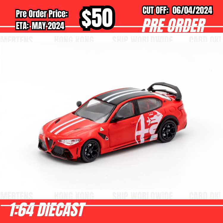 RS-$50   * DCT* 1:64 Alfa Romeo Giulia GTAm Red Livery [OD04/04]