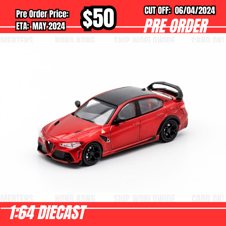 RS-$50   * DCT* 1:64 Alfa Romeo Giulia GTAm Red [OD04/04]