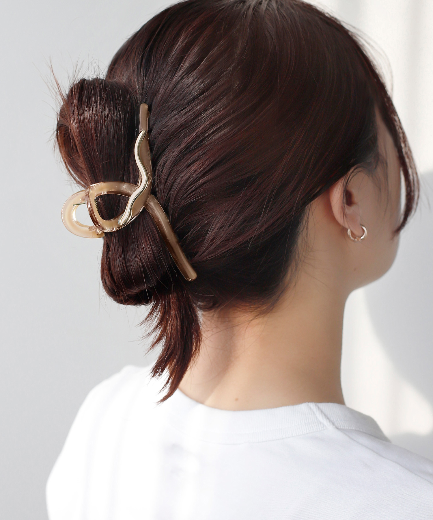 [現貨優惠] 人氣款ANEMONE 精緻金屬設計髮夾 象牙白