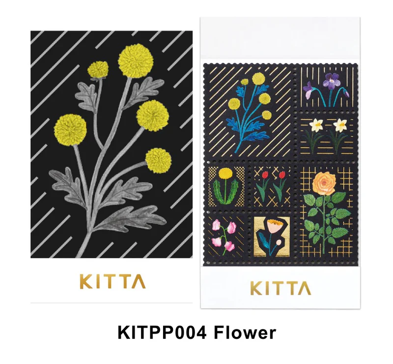 KITTA隨身攜帶和紙膠帶 Hitotoki SPECIAL 花｜ KING JIM 日本