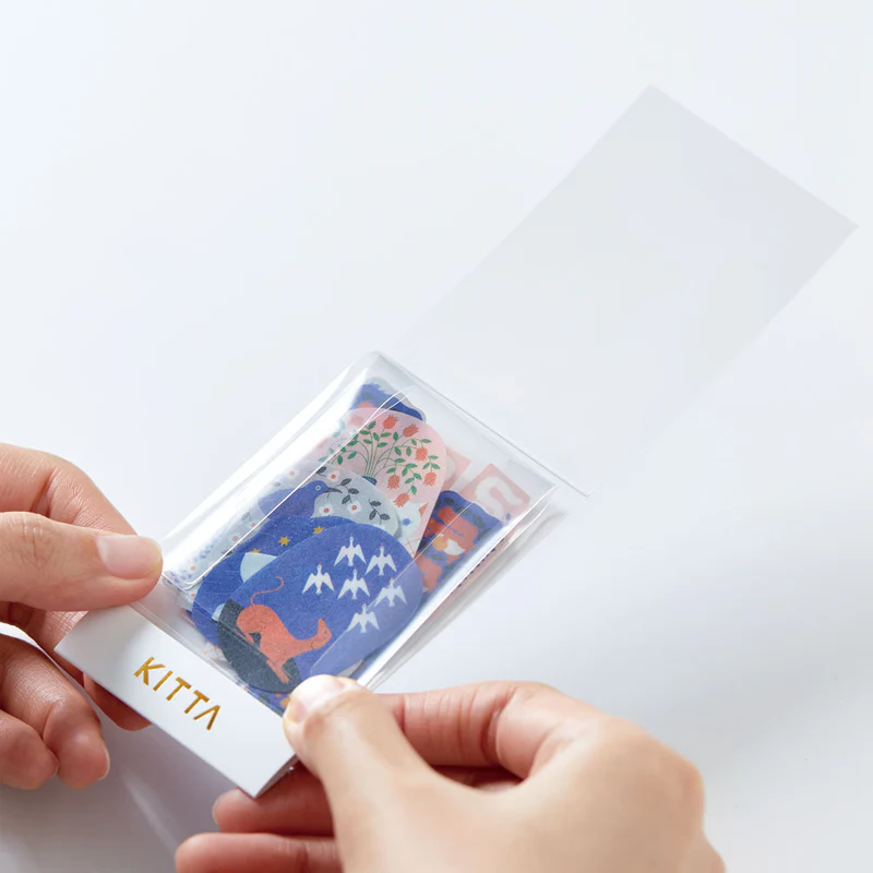 KITTA隨身攜帶 單張貼紙 夜晚神話｜KING JIM 日本