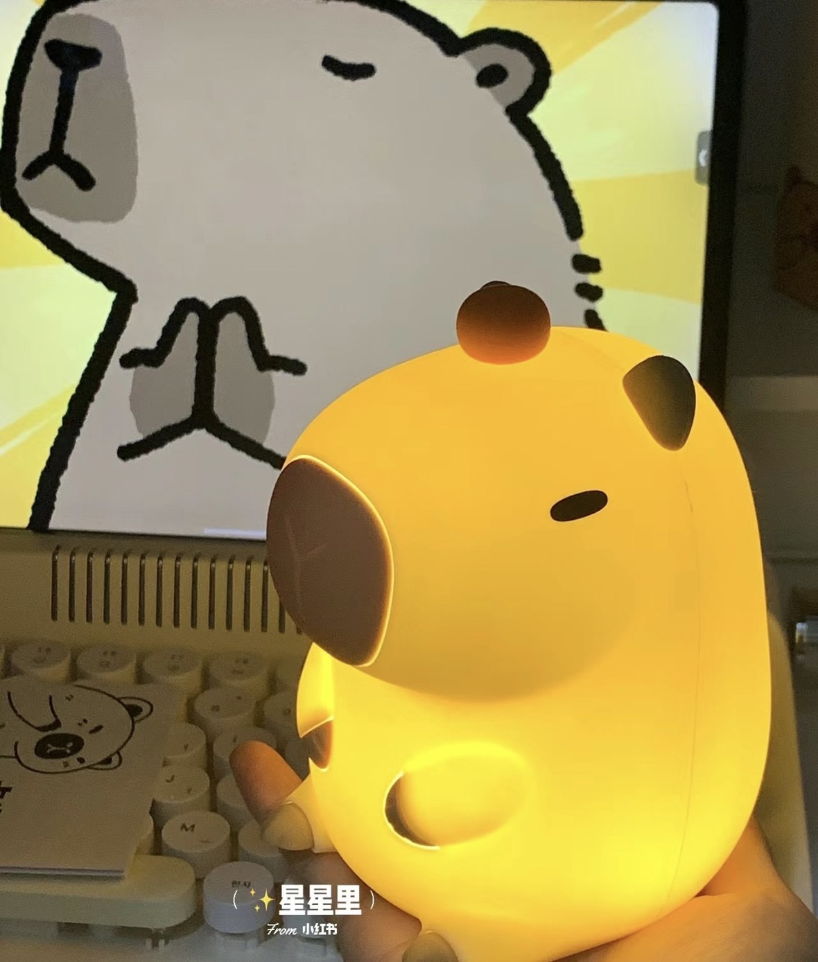 #預購 BJY STORE 卡皮巴拉 水豚君 拍拍夜燈 夜燈
