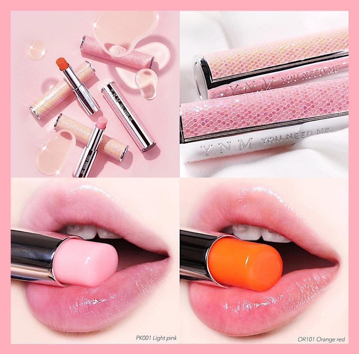 YNM Son Dưỡng YNM Rainbow Honey PK001 - Light Pink