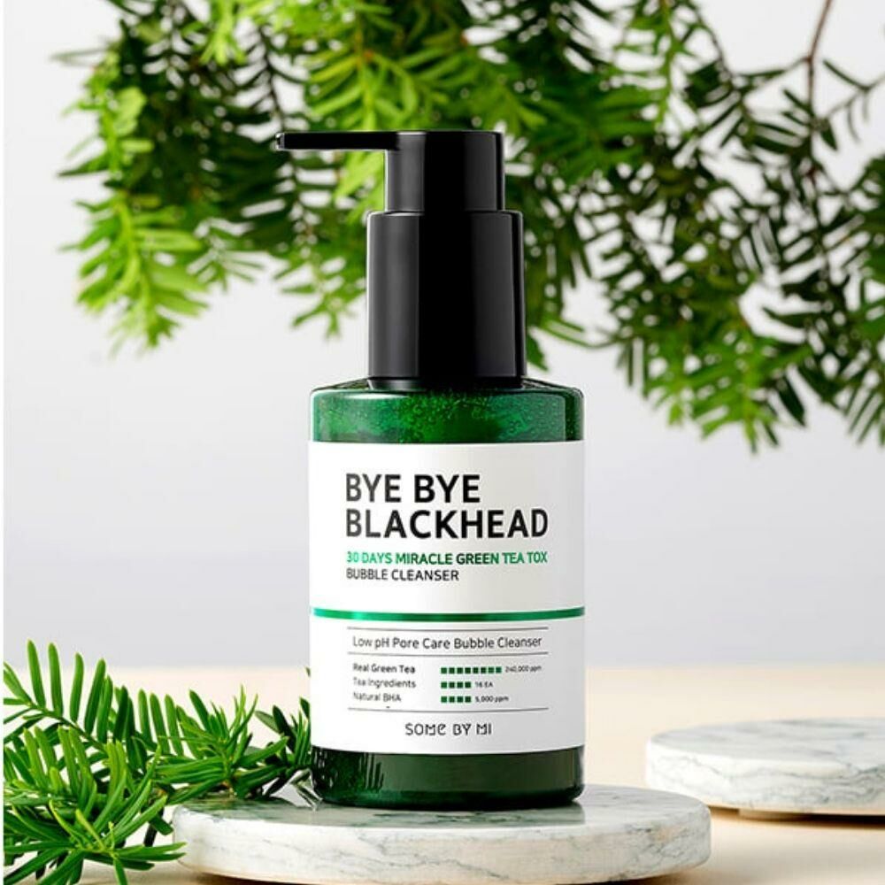 SOME BY MI Bye Bye Blackhead 30 Days Miracle Green Tea Tox Bubble Cleanser 120g 8809647390244