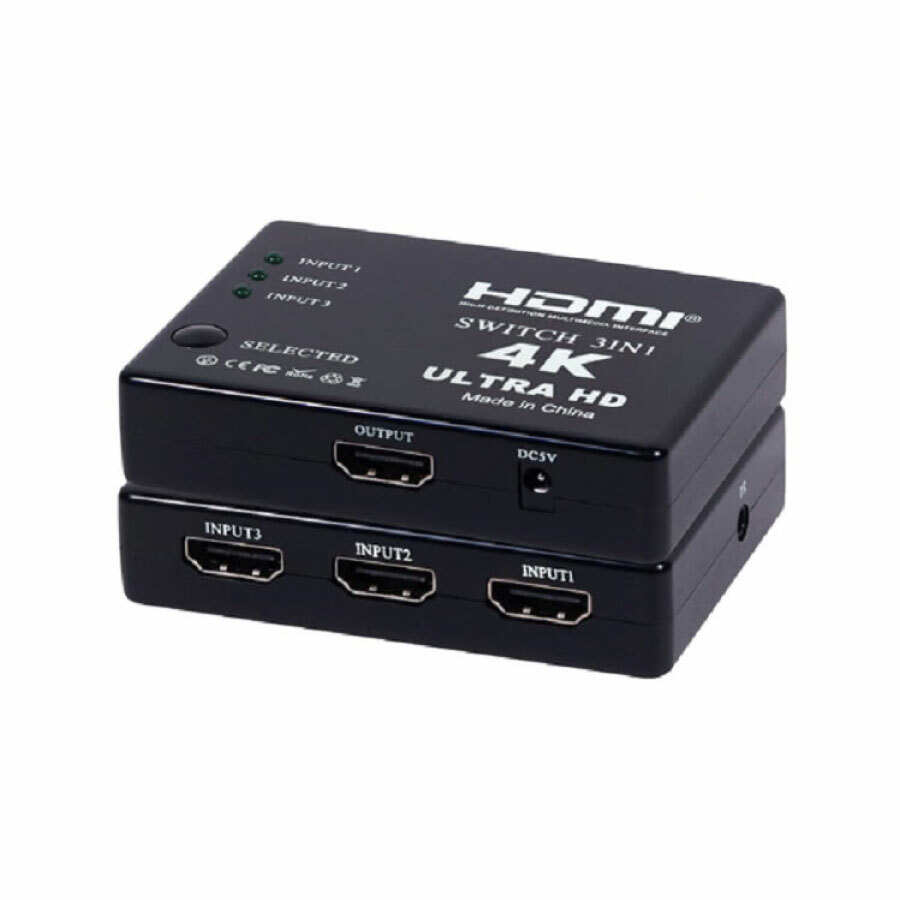 伽利略 HDMI 影音切換器 3進1出 + 遙控器 H4301R