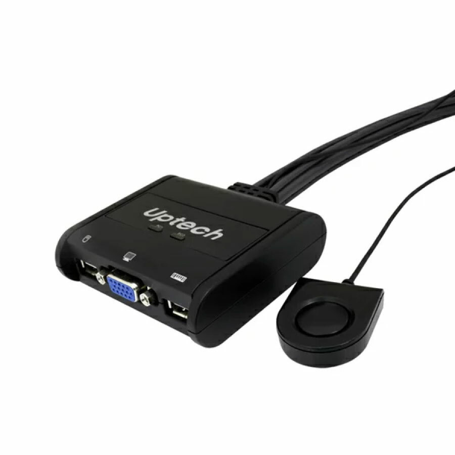 Uptech KVM211U 帶線式 2-Port 電腦切換器