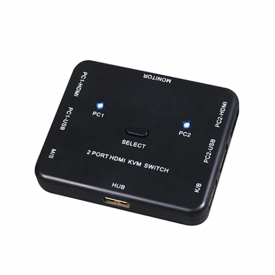 伽利略 HDMI 4K2K KVM 電腦切換器 2埠 電子式 HKVM2S
